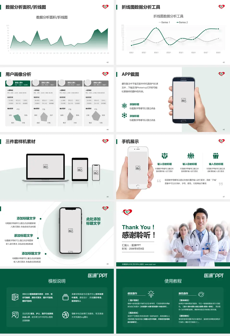 中国医科大学辽阳市中心医院科室介绍与推广PPT模板16:9格式幻灯片预览图6