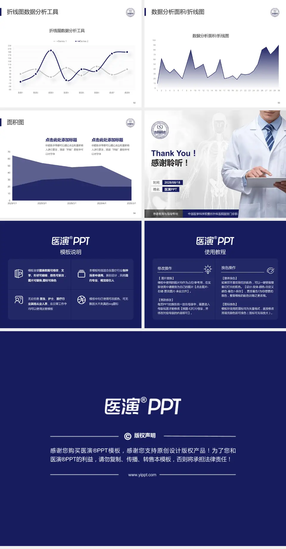 中国医学科学院整形外科医院国贸门诊部患者教育与指导PPT模板4:3格式幻灯片预览图7