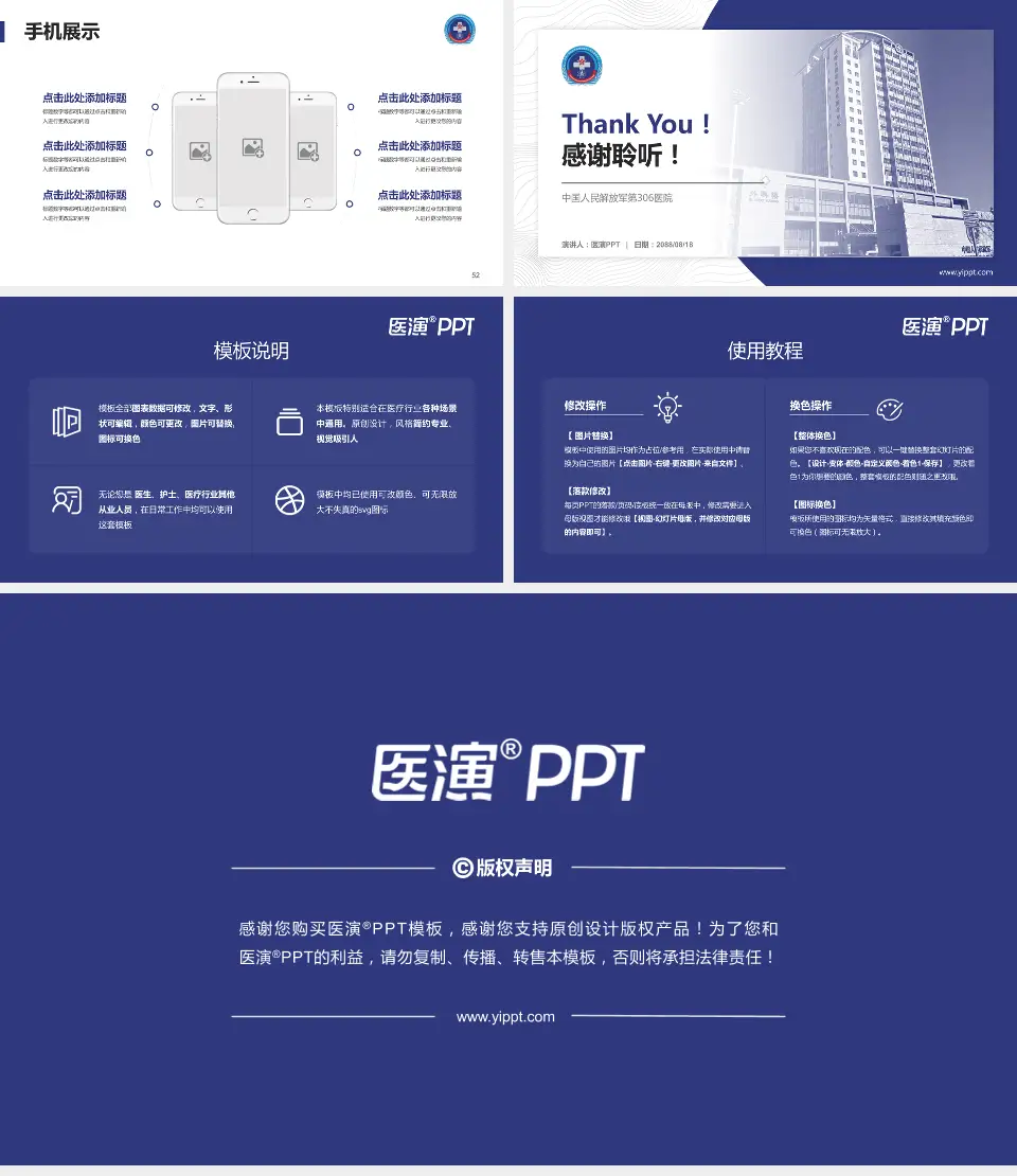 中国人民解放军第306医院医院管理报告PPT模板16:9格式幻灯片预览图7
