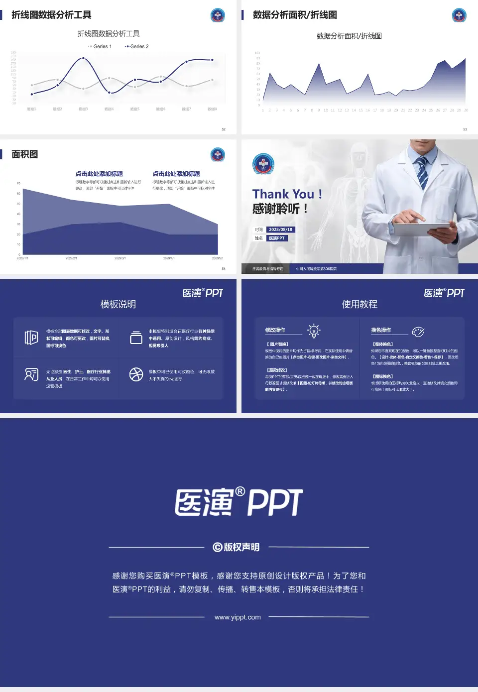 中国人民解放军第306医院患者教育与指导PPT模板16:9格式幻灯片预览图7