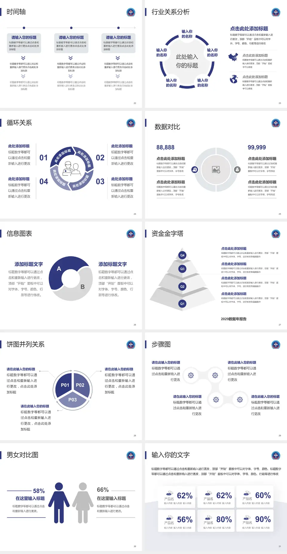 中国人民解放军第306医院医院管理报告PPT模板4:3格式幻灯片预览图4