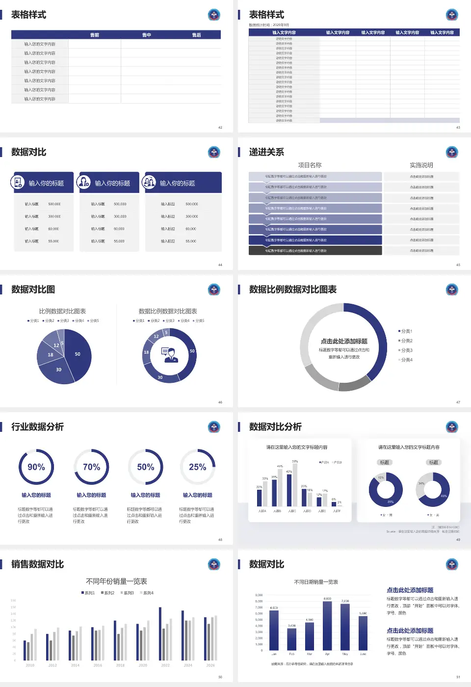 中国人民解放军第306医院品管圈PDCA演示专用PPT模板16:9格式幻灯片预览图6